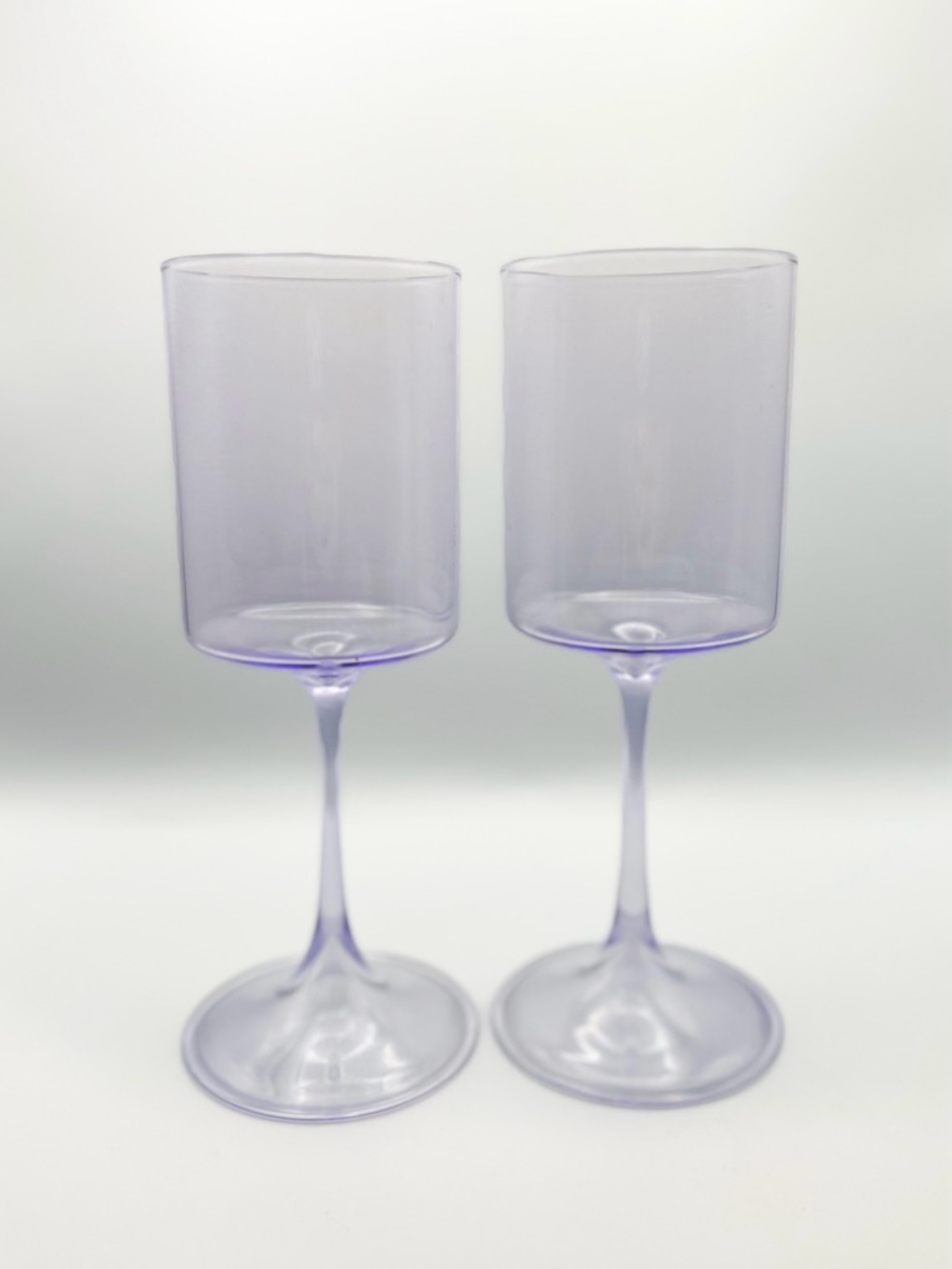 Anthropologie Morgan Wine Glasses, Set of 2 Purple Violet - Picture 2 of 14